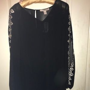 Black & Ivory Dress from Forever 21 - Medium